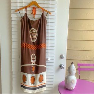 H&M silk patterned dress